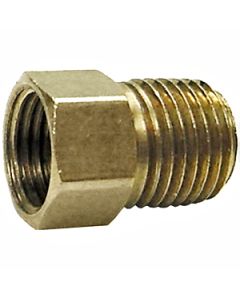 Single port adapter fitting. 1/4" female inverted flare x 1/4"MPT
