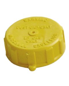 Propane Tank Valve Cap; Fits To 1-3/4 Inch ACME Propane Tank Valve; Yellow; Plastic
