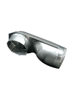 Clothes Washer/ Dryer Vent Elbow; Splendide ®; Used For Close-Wall Dryer Installation; Turns 90 Degree Within 4-1/2 Inch; Aluminum
