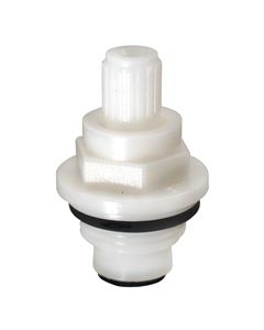 Faucet Stem And Bonnet; Fits Phoenix 2 Handle Kitchen/ Lavatory/ Exposed Tub And Shower Faucet; Right Hand Side; For Hot And Cold Supply With Acrylic Knob Handle/ Hot Supply On Lever Handle Faucet Only; Plastic; With Blister Package
