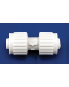 Fresh Water Fitting; Flair-It ™; Adapter; 1/2 Inch PEX x 3/8 Inch PEX; Straight; White; Plastic; Single; With Barcoded