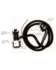 Sewer Hose; 10 Foot Length; Fixed Type; 1 Inch Diameter; Black; With Fittings
