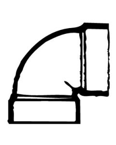 1/4 BEND VENT 3IN ABS
