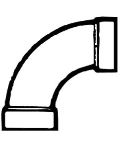 1/4 LONG BEND 3IN ABS
