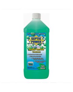 Waste Holding Tank Treatment; Septic Power; Biological Treatment Used To Break Down Waste and Tissue; Without Formaldehyde; Keeps Septic Tank Systems Functioning Properly; Without Lubricant; Regular Treatment Eliminates Expensive Pump-Outs; 32 Ounce Bottl