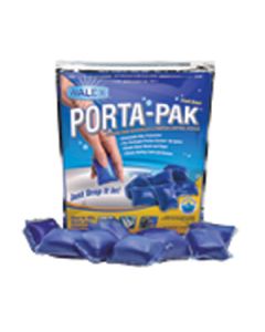 Waste Holding Tank Treatment; Porta-Pak ®; Biological Treatment Used To Control Odor/ Break Down Waste And Liquefy Tissue; Without Formaldehyde; With Deodorant; Fresh Scent; Lubricates Valves And Cleans Sensor; Treats Up To 50 Gallon Holding Tank; 32 Gram