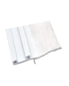 Slide Out Seal; EK Seal Base With 2-7/8 Inch Wiper; 1/2 Inch Thickness x 3.66 Inch Width x 35 Foot Length; White With Hats Red Tape; Rubber
