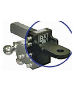 Trailer Hitch Ball Mount; Tow & Stow Draw Bar; Use With Tow and Stow Series; Fits 2 Inch Shank; 10000 Pound Gross Trailer Weight/ 500 Pound Tongue Weight; Black
