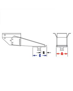 Trailer King Pin Wedge; QuickConnect; Use With Trailair Airbag/ Shock Pin Box L02-L09 and M14-M23 Models and SuperGlide Series Hitches To Make Installation Easier; See Sizing Chart For Compatibility
