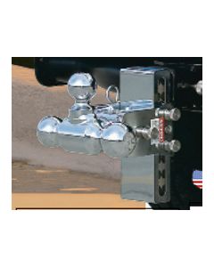 BLACK TOW & STOW 2 5/16 IN BALL/PINTLE COMBO
