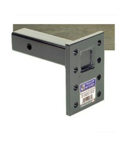 Pintle Hook Mounting Plate; Heavy Duty Pintle Plate; Receiver Mount Type; For 2 Inch Receiver; 16000 Pound Gross Trailer Weight/1600 Tongue Weight; 14 Hole; 15 Inch Shank Length; Solid Shank
