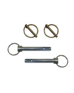 Tow Bar Latch Retainer; Self Retaining; 1/2 Inch Diameter; Set of 2 Pins and Clips
