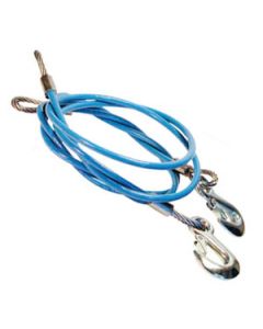 76-INCH, 6,000-POUND GVWR CAPACITY SINGLE HOOK STRAIGHT SAFETY CABLES, ONE PAIR
