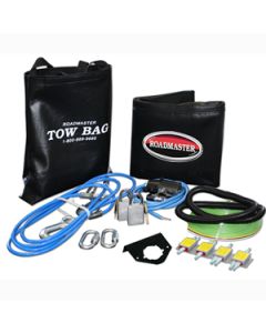 Tow Bar Accessory Kit; Combo Kits; For Roadmaster Blackhawk 2 All Terrain Tow Bars; With Wiring Kit and 4 Diodes/ Straight Power Cord/ Power Cord Mounting Bracket/ 2 Coiled Safety Cables/ 2 Steel Padlocks/ Vinyl Tow Bar Cover and Vinyl Accessory Storage B