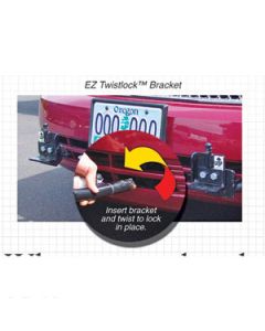 Vehicle Baseplate; EZ Series; Removable Tabs; Without Safety Cable; With Two 1/2 Inch x 4 Inch Bolt/ Four 1/2 Inch x 3 Inch Bolt/ Two 1/2 Inch x 1-1/2 Inch Bolt/ Two 1/2 Inch Plate Washer/ Two 1/2 Inch Flat Washer/ Eight 1/2 Inch Lock Washer/ Four 1/2 Inc