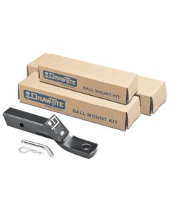 Trailer Hitch Ball Mount; Max-Frame; Class III/ IV; Fits 2 Inch Receiver; 7500 Pound Gross Trailer Weight/ 750 Pound Tongue Weight; 4 Inch Drop/ 2-3/4 Inch Rise; Non-Swivel; Non-Extendable; 9 Inch Shank; 1 Inch Ball Hole; Without Ball; Powder Coated; Blac
