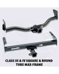 Trailer Hitch Rear; Max-Frame; Class IV; Round Tube Welded; 2 Inch Receiver; 6000 Pound Weight Carrying Capacity/600 Pound Tongue Weight; 7300 Pound Weight Distributing Capacity/730 Pound Tongue Weight

03-09 4RUNNER/GX470 ROUND TUBE CLS III HITCH
