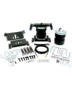Helper Spring Kit; Load Lifter 5000 ™; Air Spring; Frame Mount; Upto 5000 Pounds Of Leveling Capacity; Air Adjustable From 5 To 100 PSI; Rubber; With Air Springs/ Brackets/ Roll Plate/ Air Lines/ Fittings/ Valves/ Heat Shield/ Installation Hardware; Air C