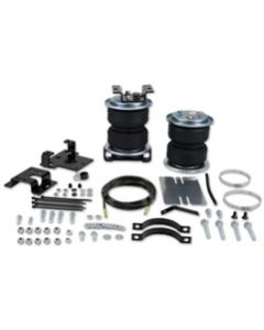 Helper Spring Kit; Load Lifter 5000 ™; Air Spring; Frame Mount; Upto 5000 Pounds Of Leveling Capacity; Air Adjustable From 5 To 100 PSI; Rubber; With Air Springs/ Brackets/ Roll Plate/ Air Lines/ Fittings/ Valves/ Heat Shield/ Installation Hardware; Air C