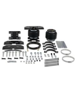Helper Spring Kit; Load Lifter 5000 ™; Air Spring; Frame Mount; Upto 5000 Pounds Of Leveling Capacity; Air Adjustable From 5 To 100 PSI; Rubber; With Air Springs/ Brackets/ Roll Plate/ Air Lines/ Fittings/ Valves/ Heat Shield/ Installation Hardware; Air C