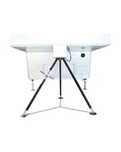 Fifth Wheel King Pin Stabilizer Jack Stand; Deluxe Tripod; Use To Stabilize Front Of Fifth Wheel Travel Trailer; Height Adjustable 44 Inch To 66 Inch; Foldable Drive Screw; Three Extension Legs
