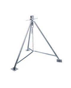 Fifth Wheel King Pin Stabilizer Jack Stand; Use To Stabilize Trailer While Parked; Up To 5000 Pound Capacity; Adjustable 37 To 50 Inch Height; Steel; Single; With Padlock/ Collapsible Handle And Adjustable Hitch Cup