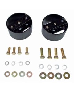 Helper Spring Spacer; 6 Inch Lift; Steel; Set of 2
