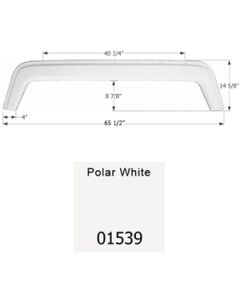 65 5/8 x 14 5/8 Polar White