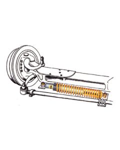 Steering Stabilizer; Reflex; For Class A Motorhome; Single; With Tempered Steel Spring And Valved Steering Damper; Required Brackets Must Be Purchased Separately

