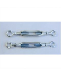 Turnbuckle; Basic; Standard Eye and Eye Style; 9 Inch to 13 Inch Reach; Without Handle; Non-Locking; Raw; Forged Steel; Single