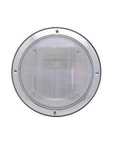 Porch Light; Starlights ™; Round Scare Light Replacement Kit; Round; Clear Lens; Black Trim; Single