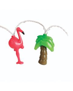 PARTY LIGHTS  FLAMINGOS AND PALM TREES