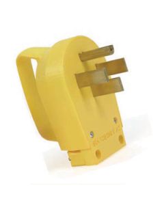 Power Cord Plug End; Power Grip ™; Replacement Plug For Power Grip Power Cords; 50 Amp; 14-50P; With Plug Head Handle; Yellow; Clamshell Package
