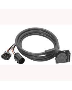 Trailer Wiring Connector; 7-Way Flat; With 7 Foot Cable; Boxed Packaging
