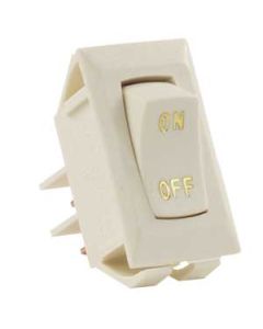 Multi Purpose Switch; 12 Volt; 16 Amp At 125 Volt AC/ 12 Amp At 250 Volt AC/ 3/4 Horsepower At 125 To 250 Volt AC/ 10 Amp At 14 Volt DC; Single Switch; Single Pole Single Throw (SPST); Rocker; 1.125 Inch x 0.550 Inch Cutout; 1.120 Inch x 0.547 Inch (Switc