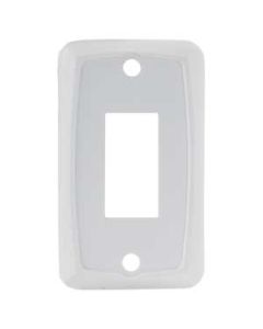 Multi Purpose Switch Faceplate; Single Switch Opening; 1.125 Inch x 0.550 Inch (Switch Cutout); 2.750 Inch x 1.625 Inch (Outside Dimension); White; Set Of 5