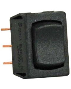 Multi Purpose Switch; 13 Amp At 125 Volt AC/ 10 Amp At 250 Volt AC/ 1/2 Horsepower At 125 To 250 Volt AC/ 5 Amp At 14 Volt (Terminal); Single Pole Double Throw; Mini On/ Off/ On Switch; Rocker; 0.756 Inch x 0.508 Inch Cutout; 0.745 Inch x 0.500 Inch (Swit