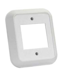 Switch Plate Cover; 2 Rocker Opening; Use With JR Products Switch Faceplate Part Number 12841-5; 3/8 Inch Deep; White; Single
