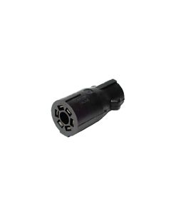 Trailer Wiring Connector Adapter; 7-Way Blade to 6 Way Round