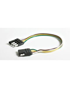 Trailer Wiring Connector; Vehicle Side; 4-Way Circuit Connector; 12 Inch Lead Length
