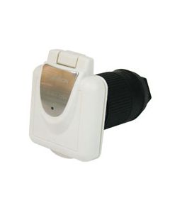 50A 125/250V MARINE POWER SMART INLET WHITE SQUARE AM
