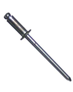 Rivet; Blind Rivet; 1/4 Inch Length x 3/16 Inch Diameter; Aluminum; Case Of 100
