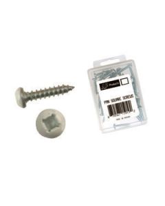 Square Recess Screw, Pan Head 8 X 1in Zinc 