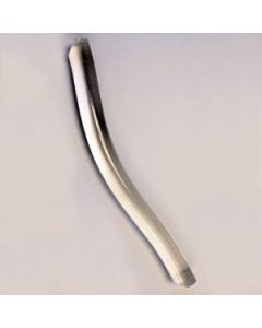 Exterior Grab Bar; LITECO; Chrome Plated Brackets; Clear; 21 Inch Overall Length; 11-1/2 Inch Handle Length; With Lights; Single; Curved Handle
