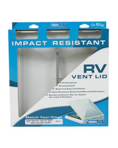 Roof Vent Lid; For 14 Inch x 14 Inch Vents; Ventline Manufactured Prior To 2008 or Elixir Manufactured 1994 and On; White; Polypropylene; With Vent Lid and Installation Hardware; With English/ French Language Packaging
