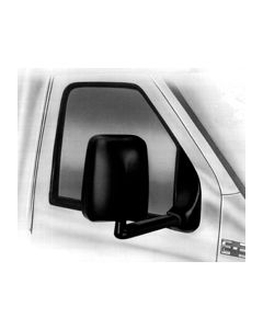 Exterior Mirror Glass; Flat Glass; Standard Head; 8 Inch x 10-5/8 Inch; Manual; Without Heated Glass; With Plastic Bezel/ Stick-On Corner Mount Convex Mirror Passenger Or Driver Sides
