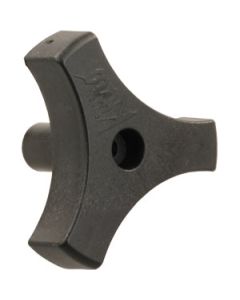 9/16" Tri-Lug Window Knob, Black
