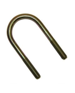 Leaf Spring Axle U Bolt; 5.10 Inch Length; 2.38 Inch Width; Round; 1/2 Inch - 20 Thread Size