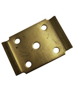 Leaf Spring Plate; Fits 2 Inch Width Slipper Spring; 3 Inch Tie Plate; Zinc Plated