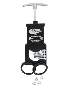 Sewer Waste Valve; Bladex ™; Replacement Waste Valve Body For Bladex ™/ Bristol/ Anonda Valves; Handle Actuated; Waste Valve Body Only; 1-1/2 Inch Waste Valve; Without Fittings; With Metal Handle; Without Cap; Without Coupler; With Seals/ Nuts and Bolts
